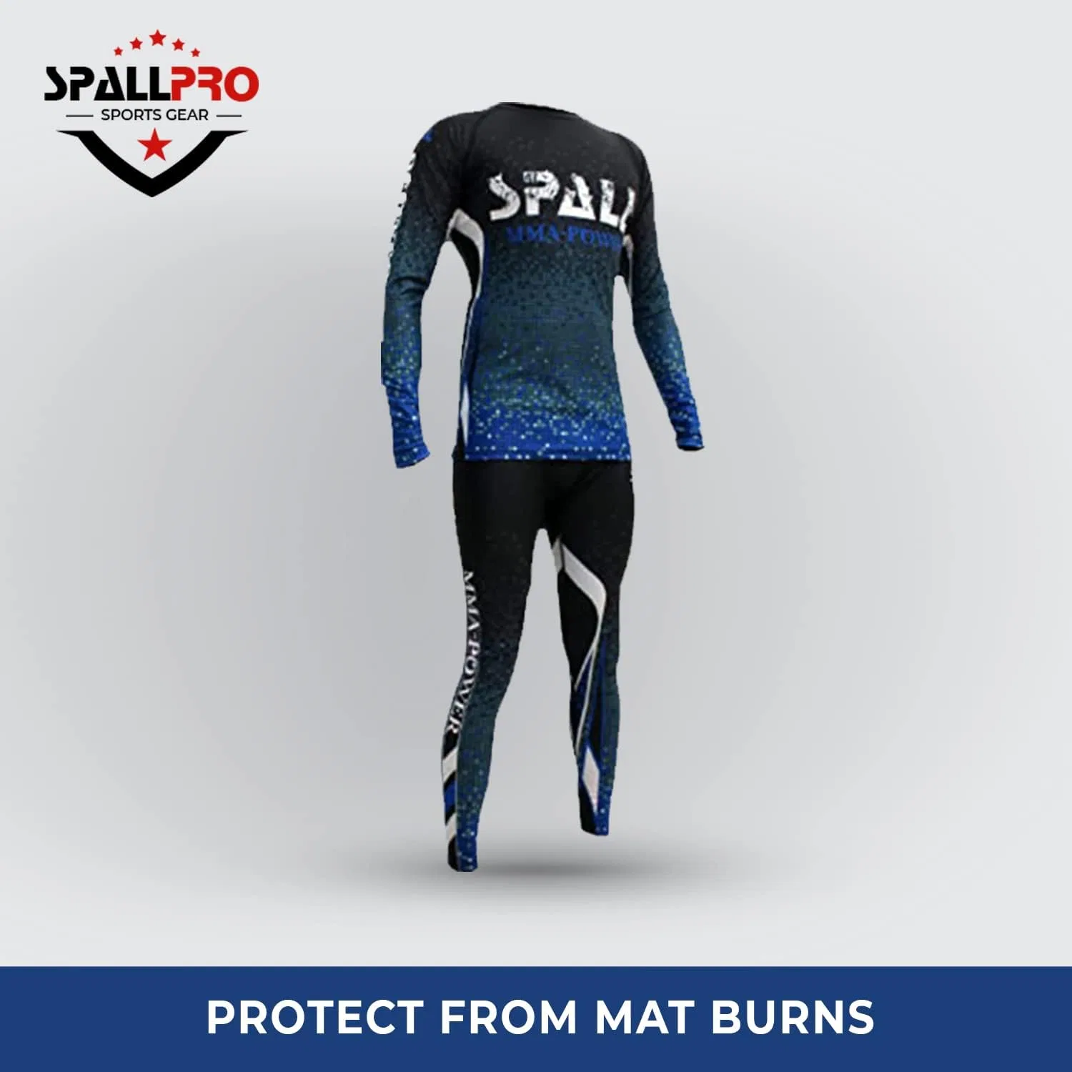 Женская длинная рашгард Spall Pro Power, Blue — фото 2