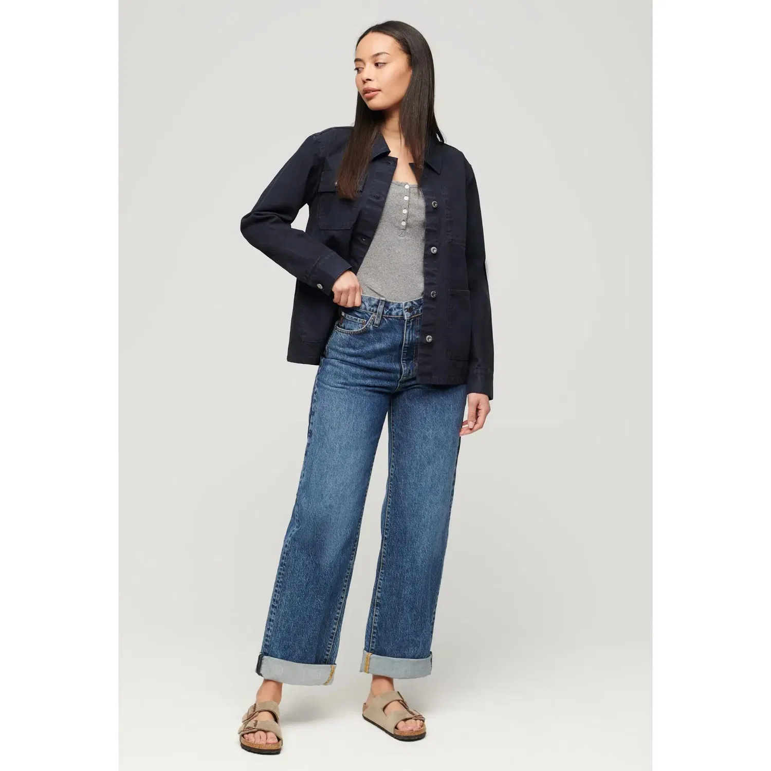 Женская куртка с четырьмя карманами Chore Superdry, Blue — фото 3