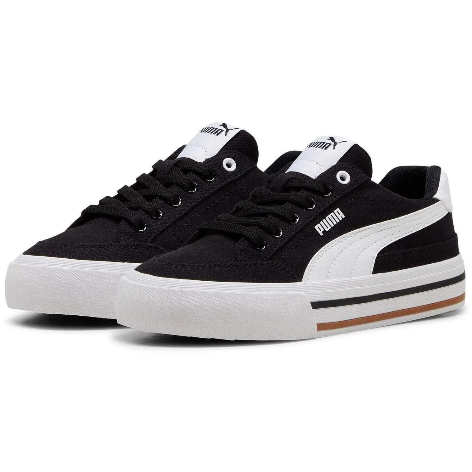 Детские кроссовки с классическим дизайном Court Classic Vulc Fs Jr Puma, Schwarz — фото 3