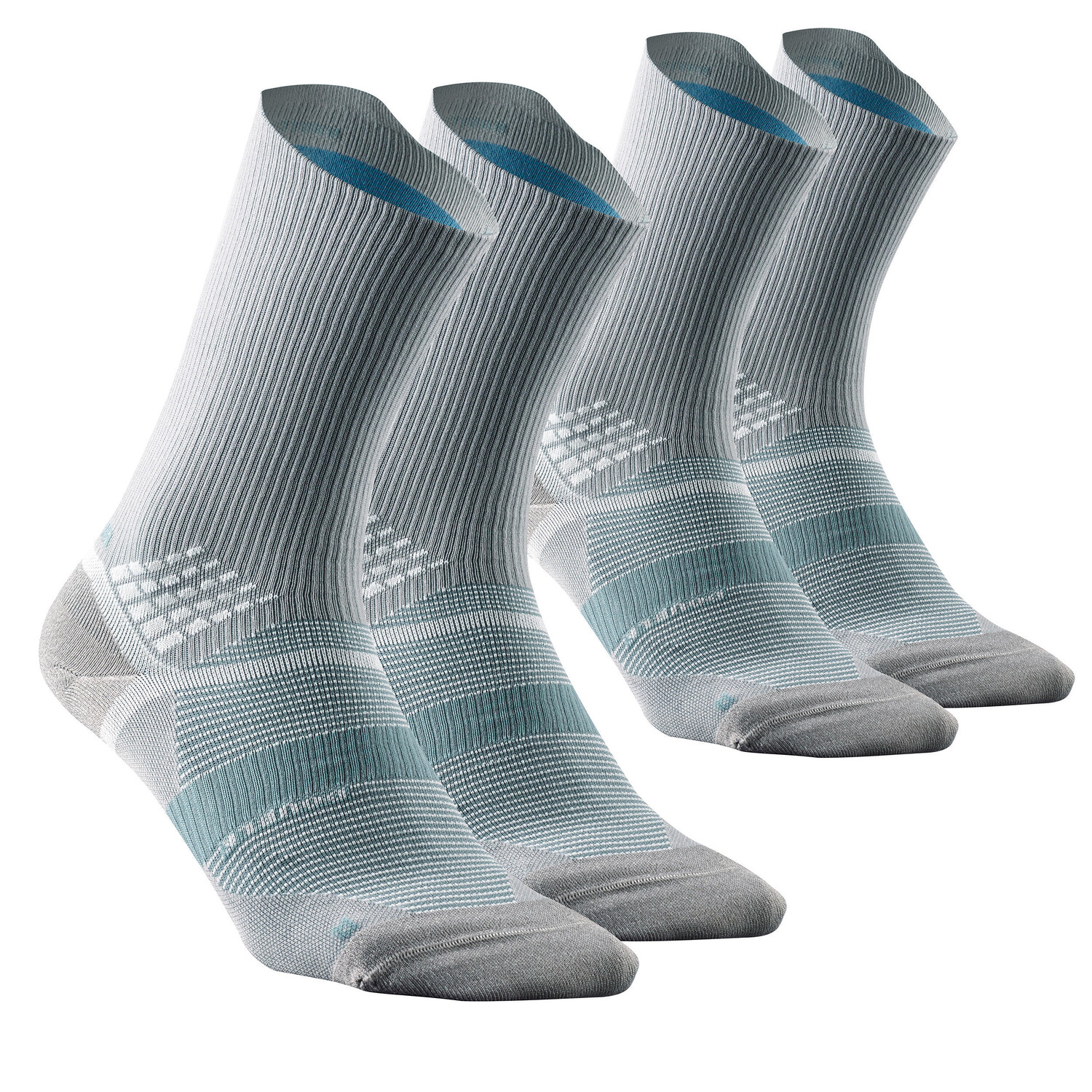 

Комплект носков походные высокие Quechua MH520 Double High, 2 пары, серый