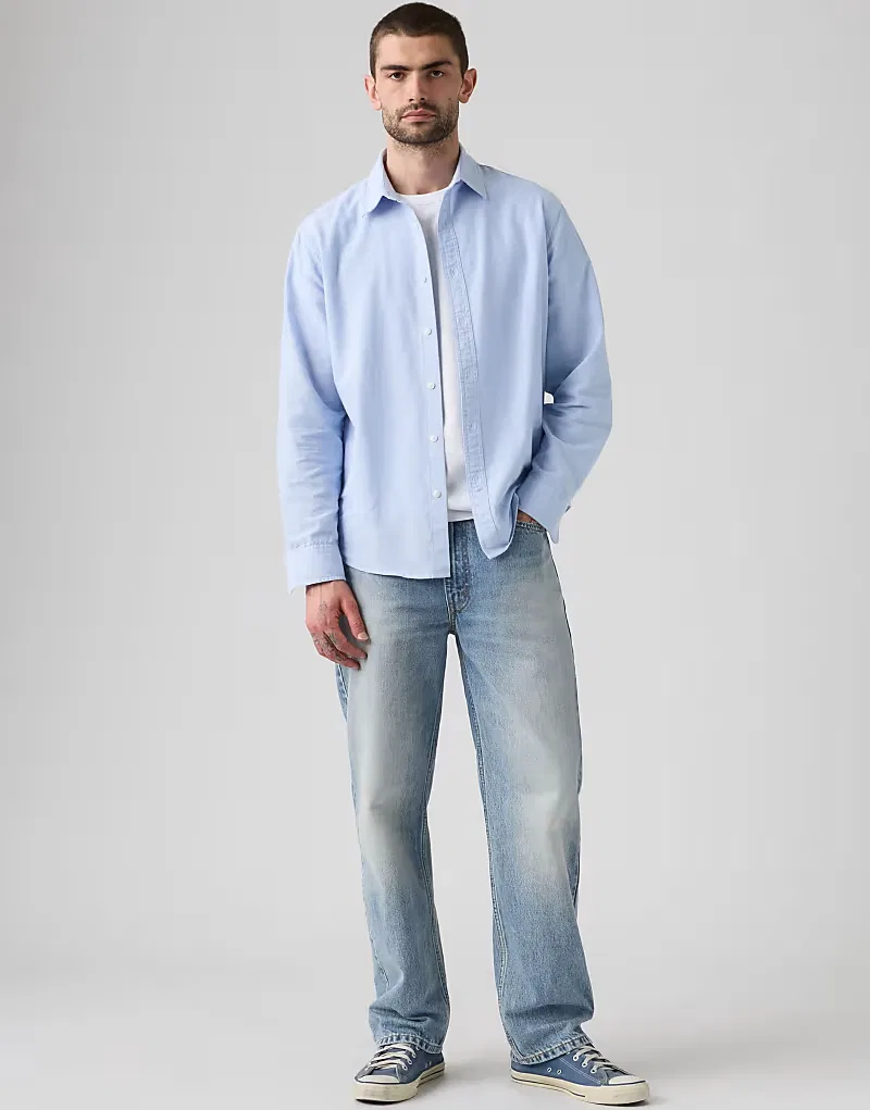 Джинсы Levi's 565 свободного прямого кроя, светло-голубые — фото 3