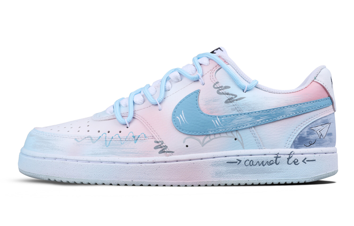 

Кроссовки Nike Court Vision 1 Skateboarding Shoes Men Low-top Pink, розовый