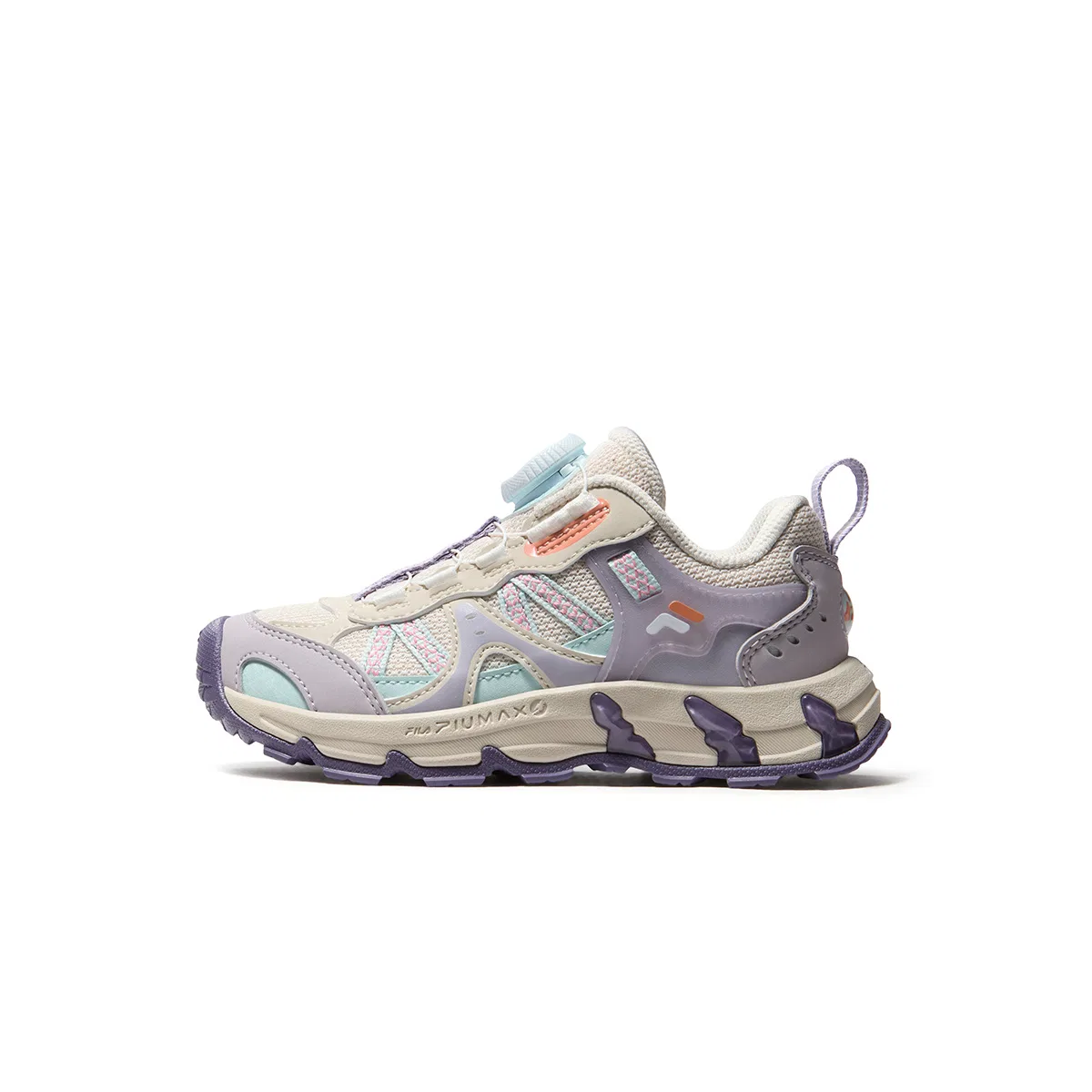 Детские кроссовки с закрытым носком FILA KIDS, Light Grey/Marble Purple