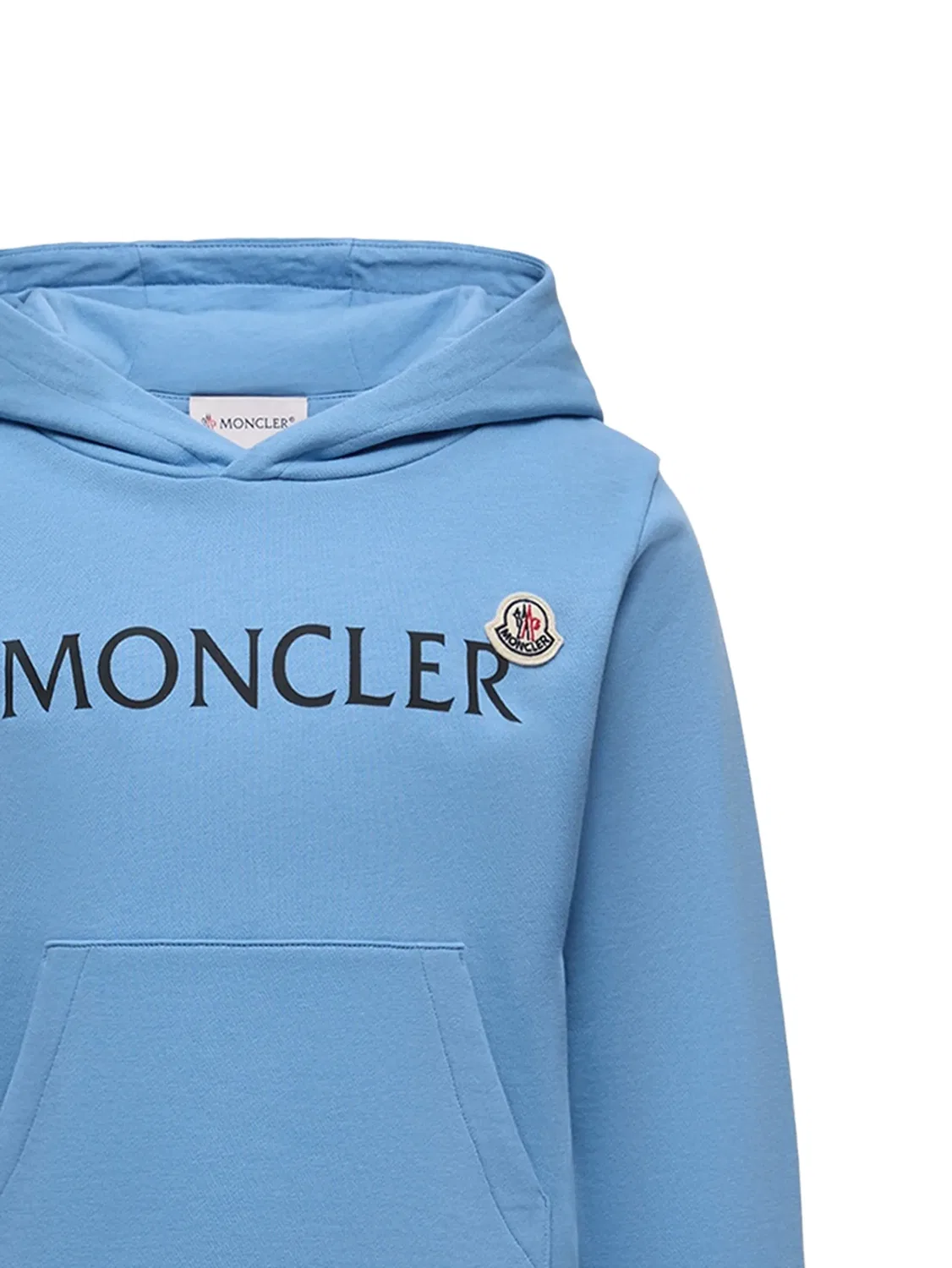 Худи с логотипом Moncler, синий — фото 2