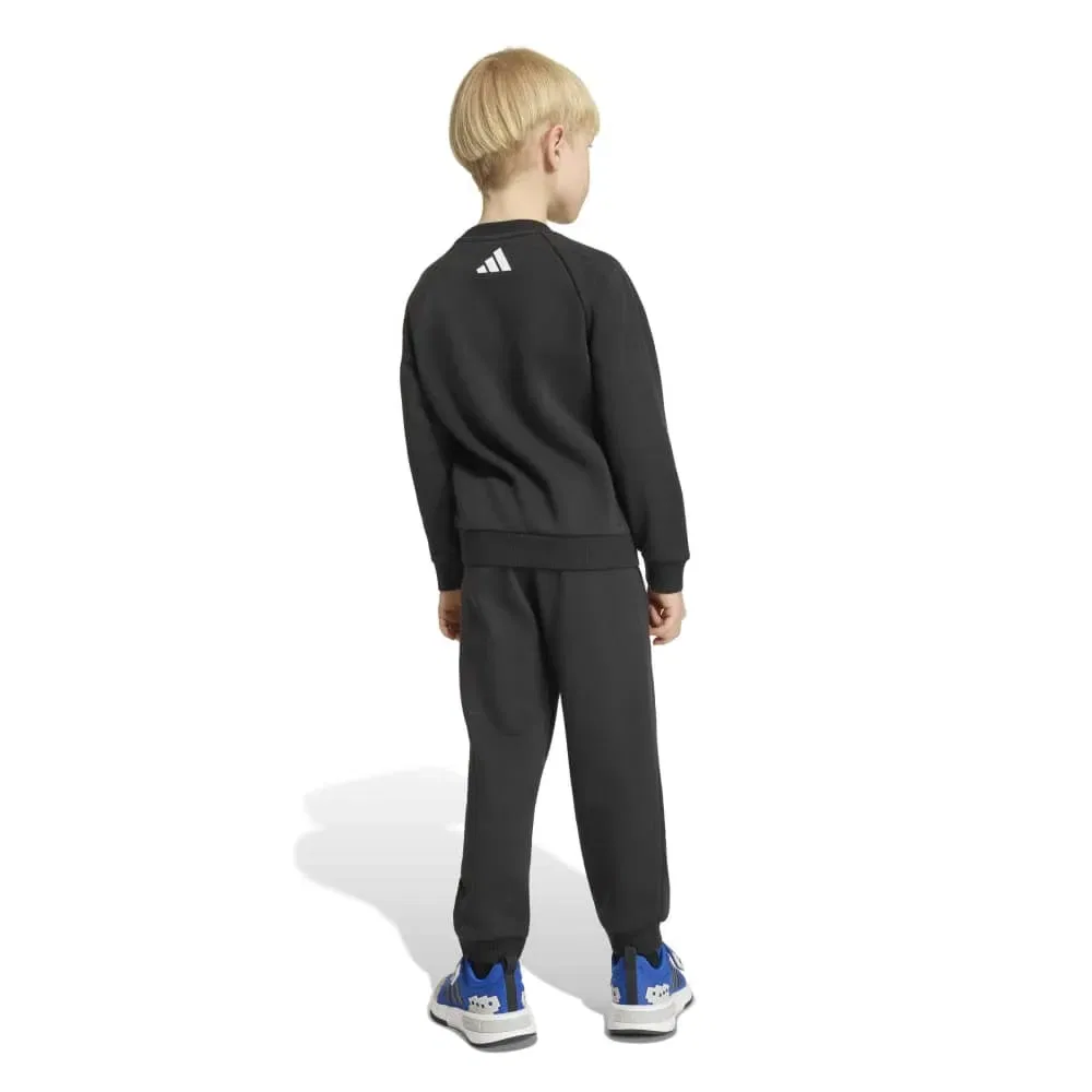 Детский спортивный комплект для девочек с принтом Minecraft Adidas, Black — фото 2