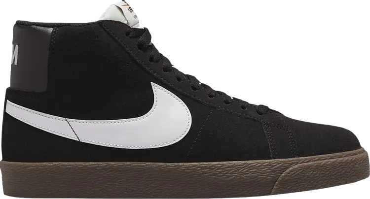 

Кроссовки Nike Zoom Blazer Mid SB 'Black Dark Gum', черный