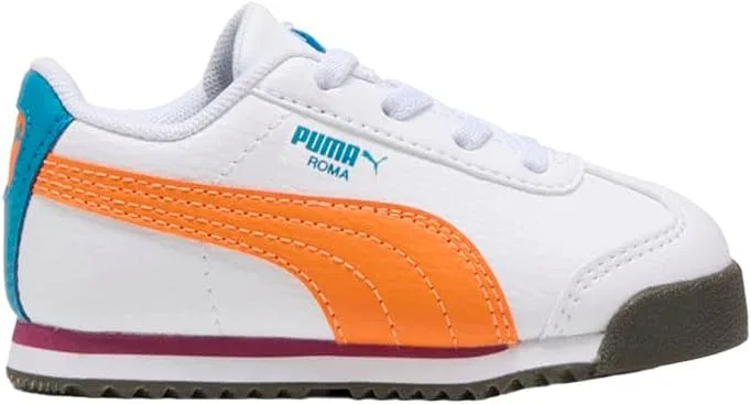 Детские кроссовки для мальчиков с шнуровкой Roma 24 PUMA, White