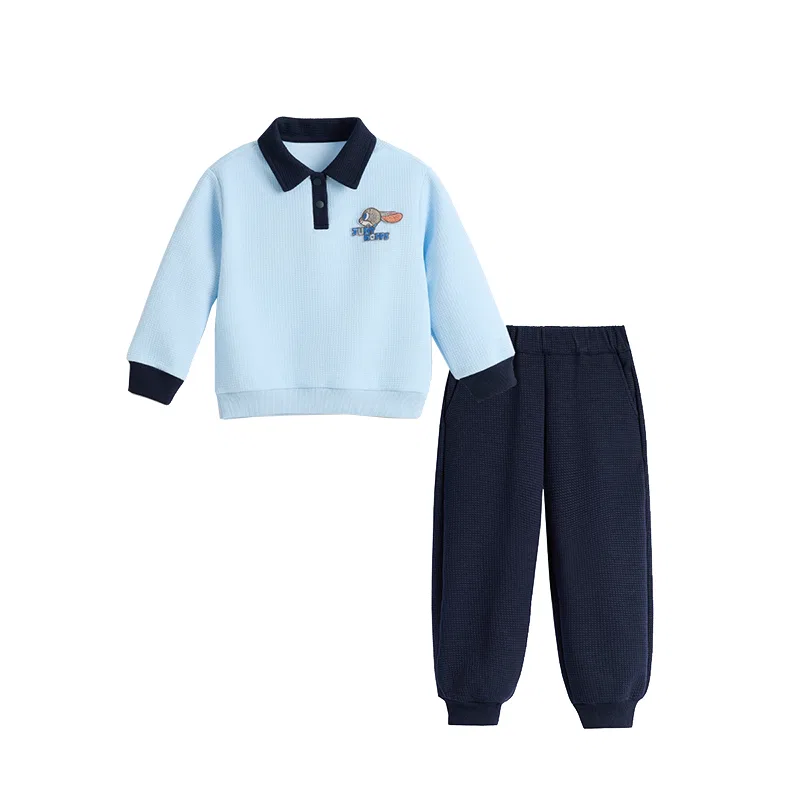 Детский спортивный костюм с лацканами Disney, Navy Blue