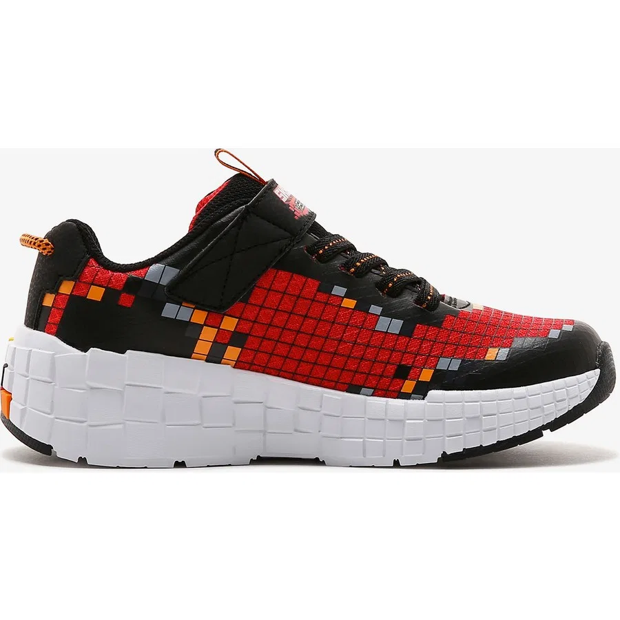 Кроссовки с пиксельным дизайном Mega-Craft 3.0 Skechers, Черно-красный — фото 2
