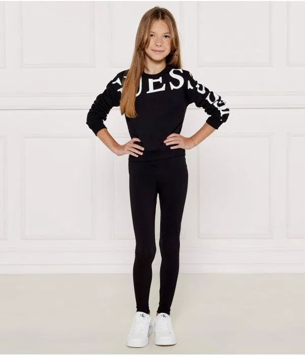 Детский спортивный костюм для девочек Regular Fit Guess, Цвет Nero