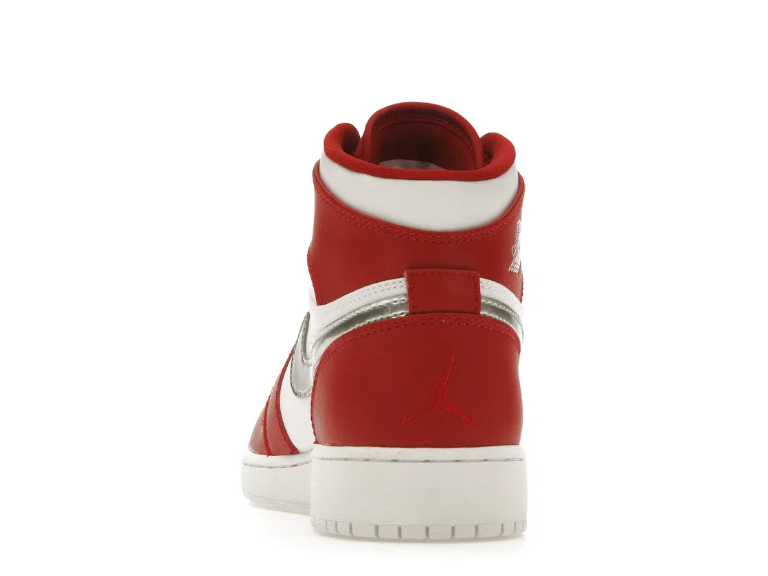 Детские кроссовки Lifestyle Jordan 1 Retro High Jordan, Gym Red/Metallic Silver-White — фото 4