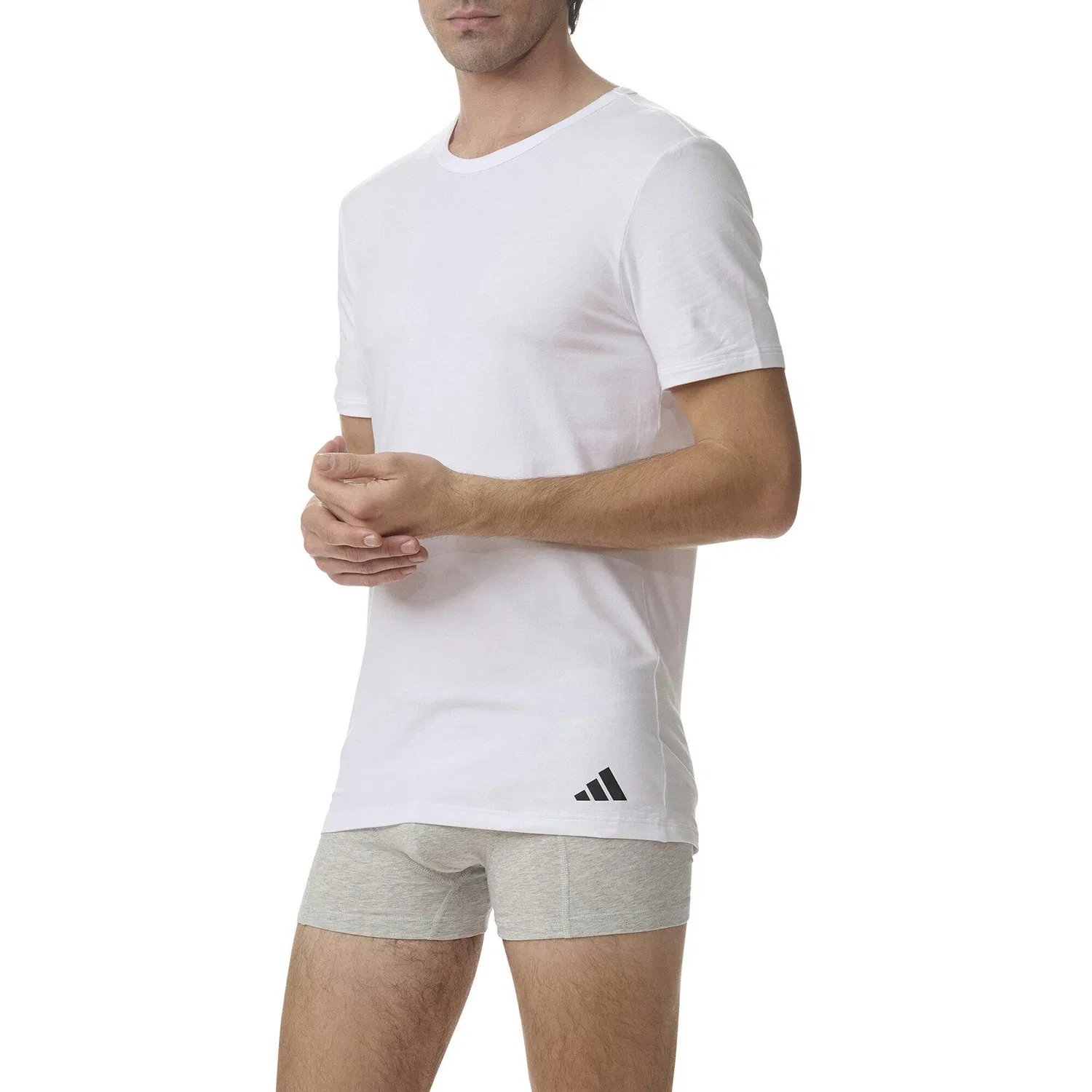 Мужская футболка с коротким рукавом Active Flex Cotton 4P Adidas, Weiss — фото 4