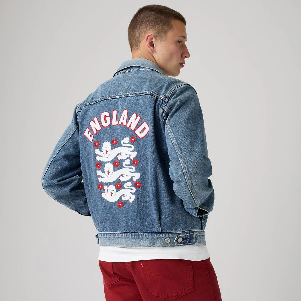 Куртка Levi's England Football Type II, England - Dark Wash — фото 2