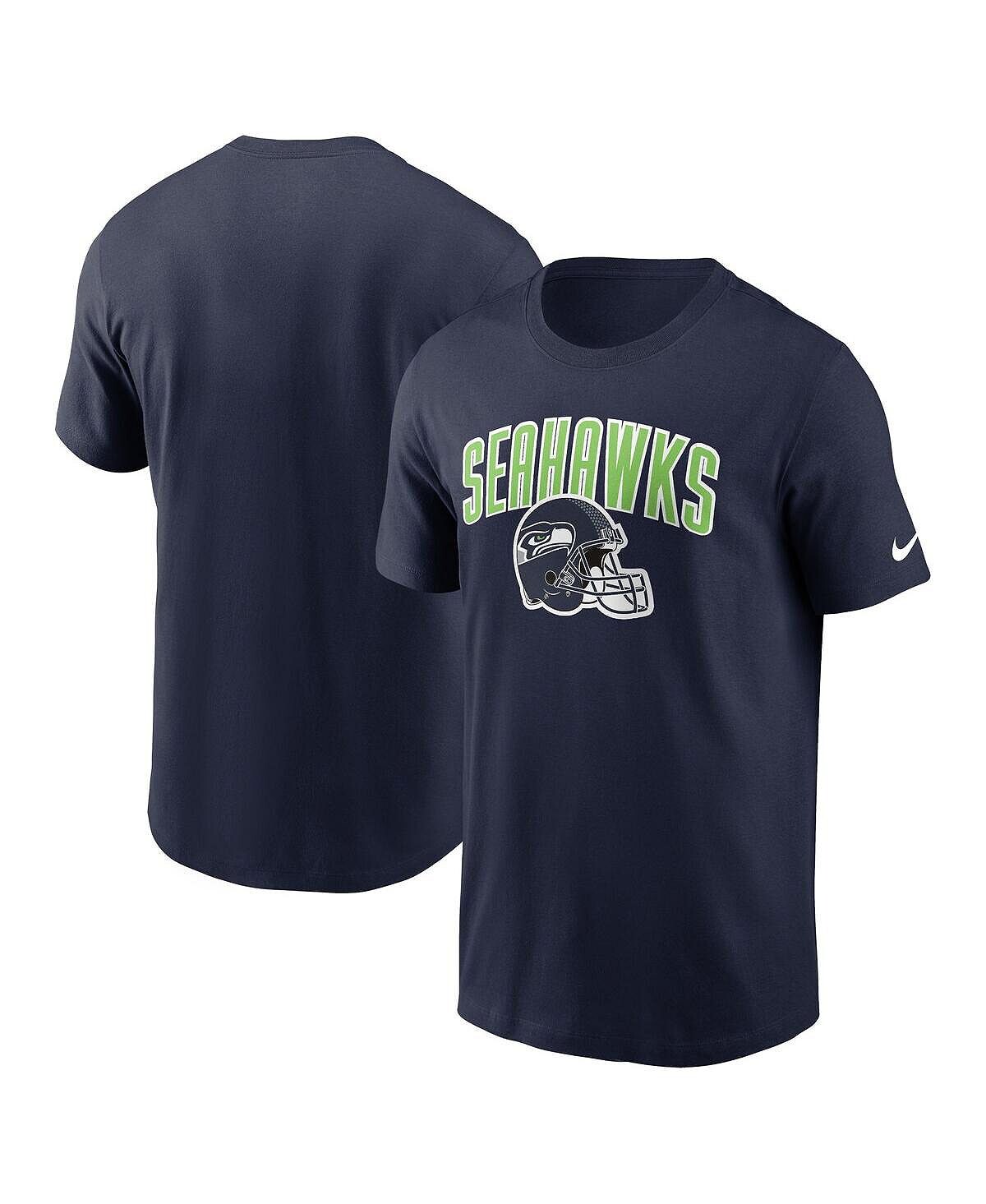 

Мужская спортивная футболка college navy seattle seahawks team Nike, синий