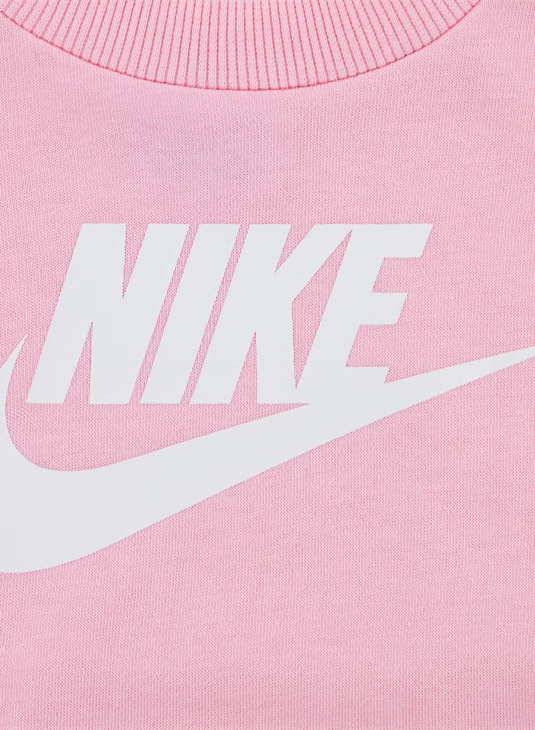 Свитшот из футера детский Nike, розовый — фото 3