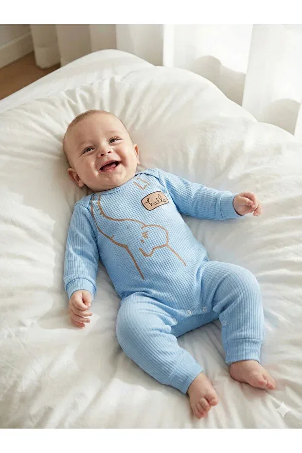 Детский комбинезон хлопковый Tinytrends, Blue