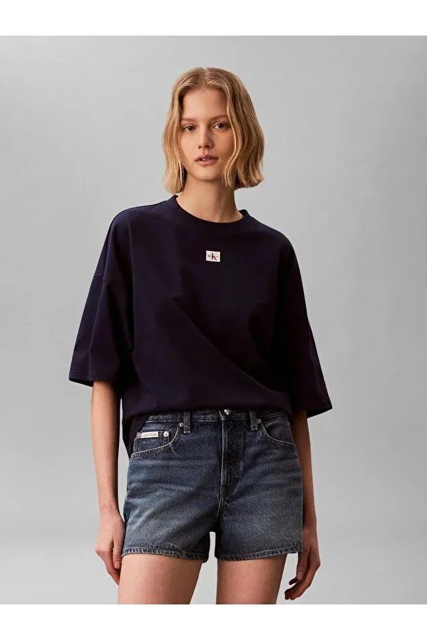 Женская футболка с геометрическим принтом Calvin Klein, Purple — фото 2