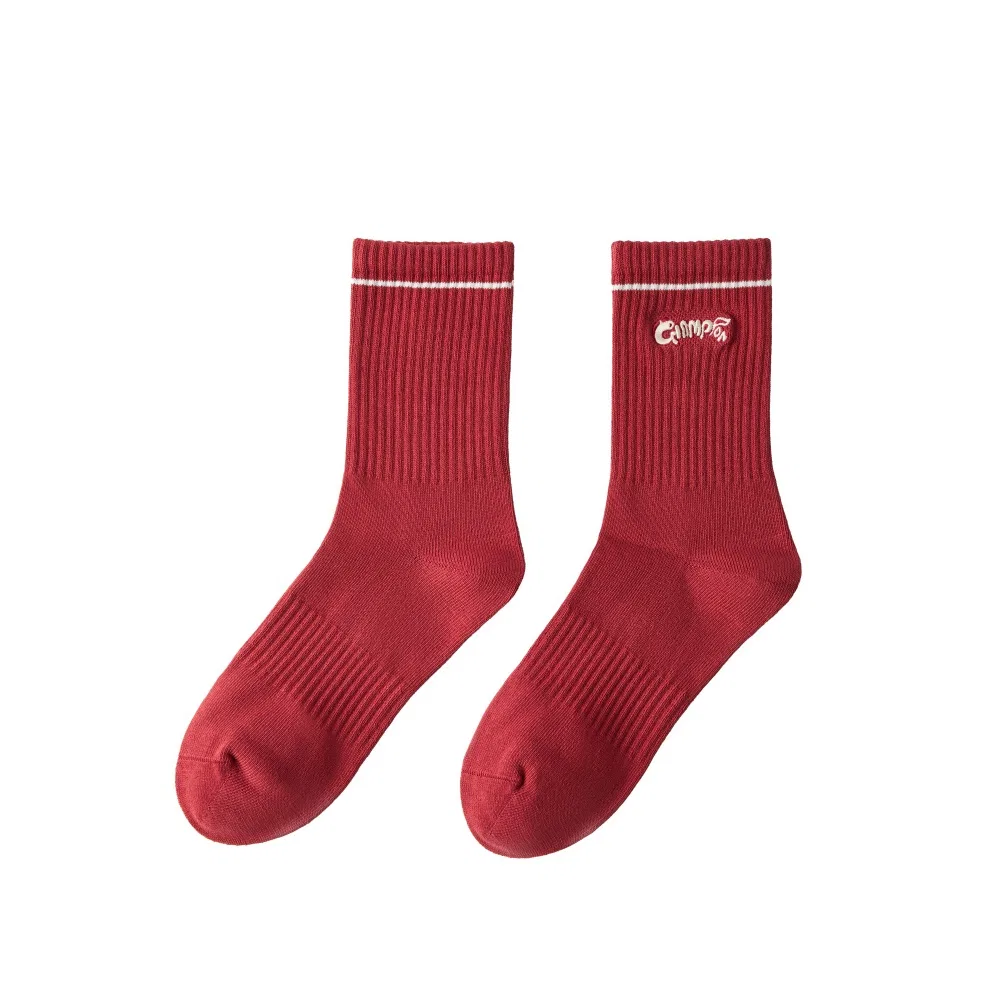 Детские гольфы с принтом Champion Knee High Socks, Цвет Ash Red/Champagne Gold