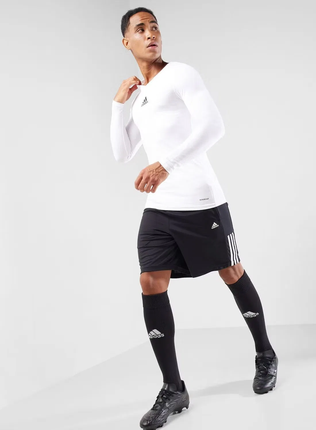 Футболка с длинным рукавом Team case Adidas, белая — фото 4