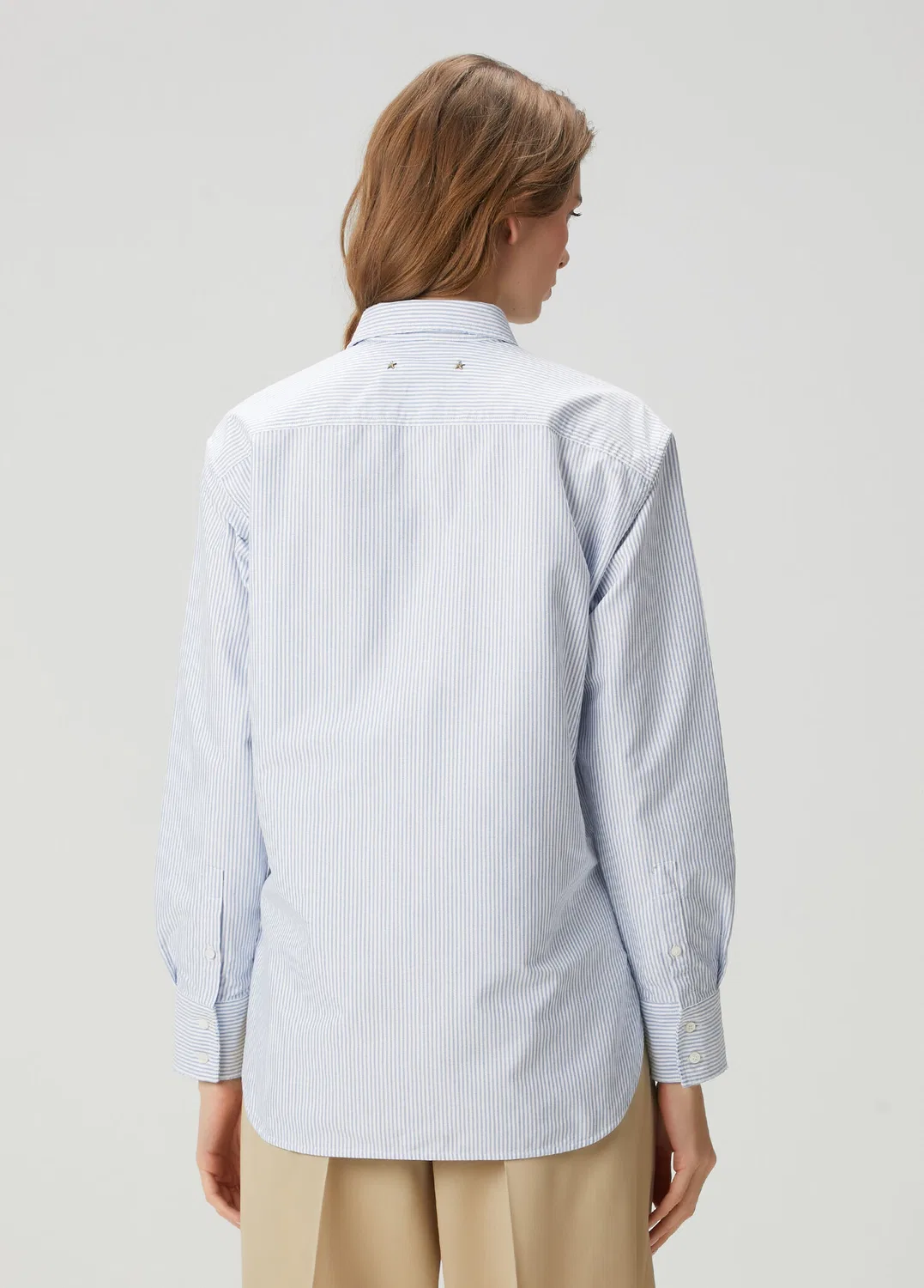 Рубашка Regular Fit Golden Goose, light blue — фото 4