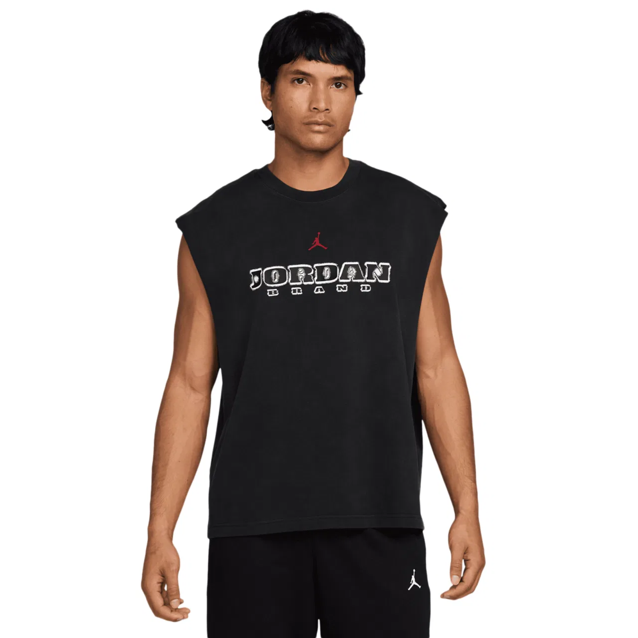 Мужской топ без рукавов Brooklyn Graphic Jordan, цвет Black/Gym Red