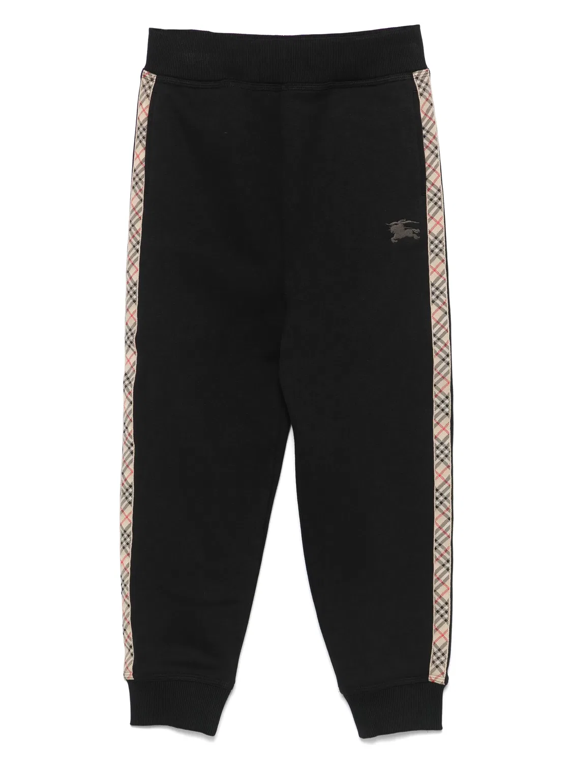 Коттонные спортивные брюки Burberry, черный