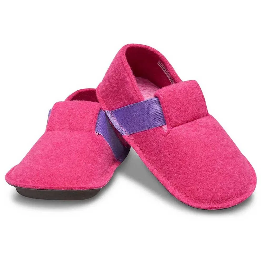 Детские тапочки для девочек Classic Slippers Crocs, Pink — фото 4