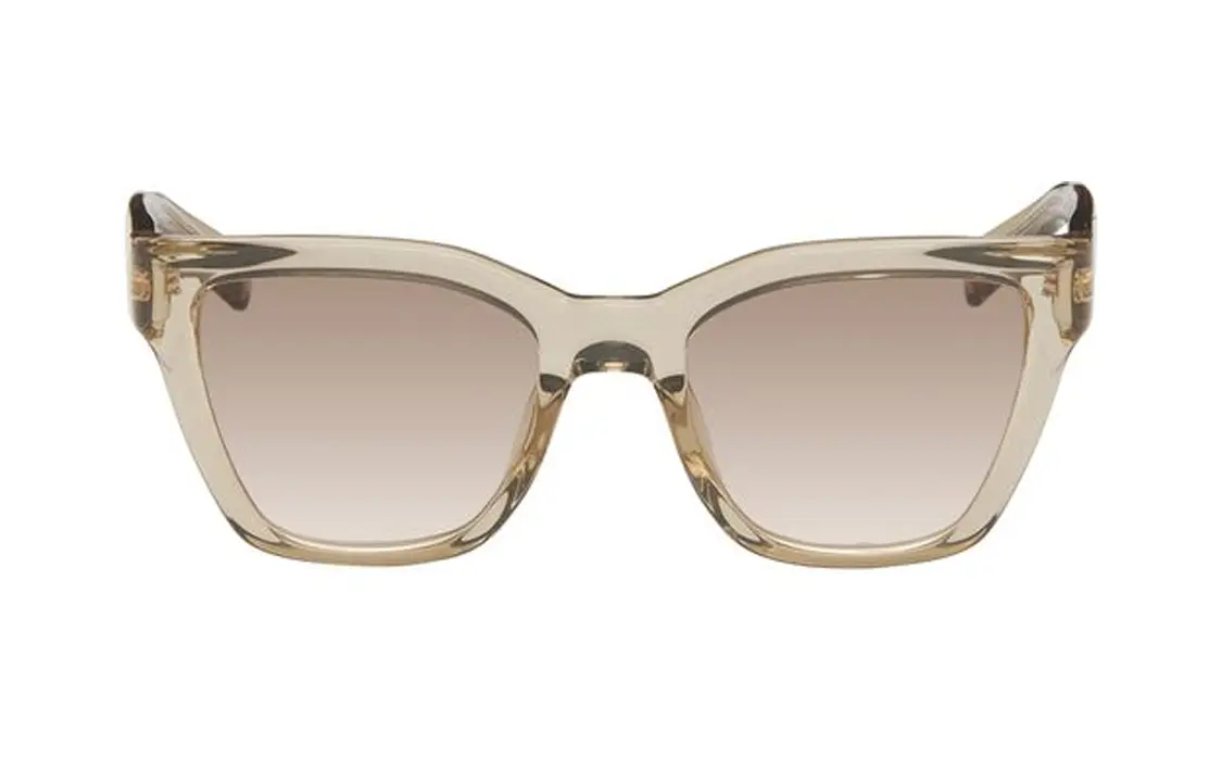 

SAINT LAURENT Градиентные квадратные солнцезащитные очки, Beige