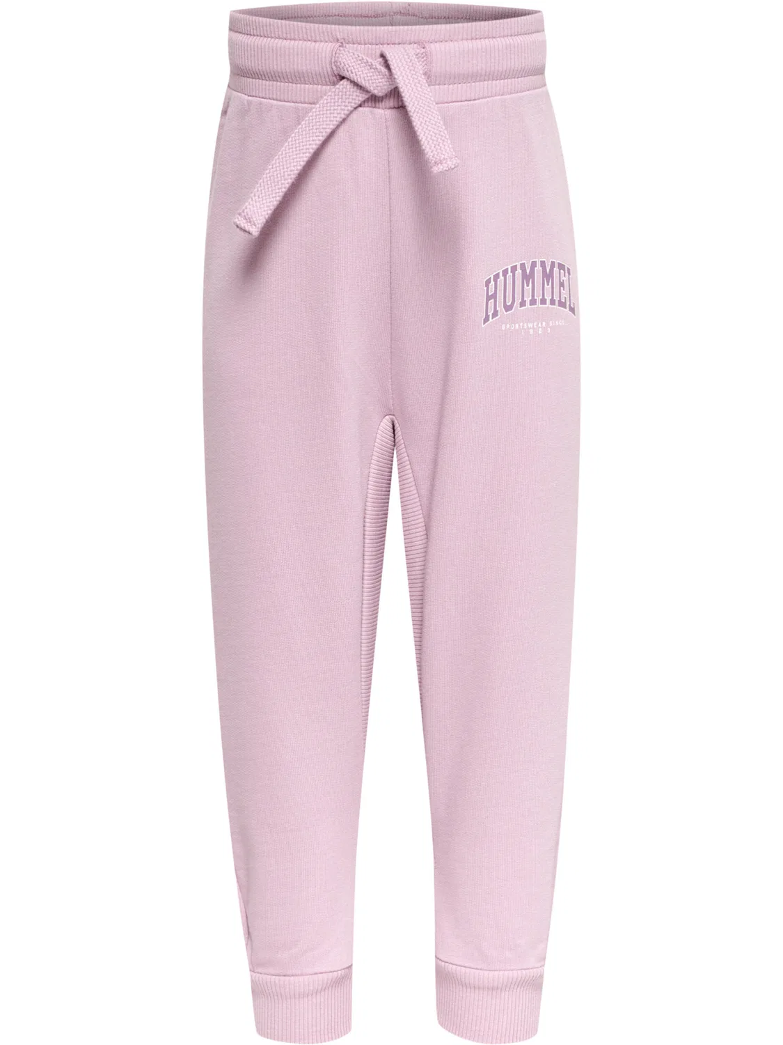 Детские спортивные брюки с утяжкой Hmlfast Hummel, Grauviolett Rosa — фото 2