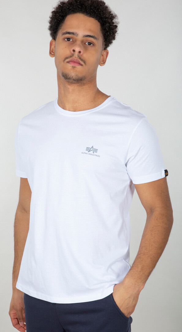 

Футболка Alpha Industries Backprint Reflective, белая