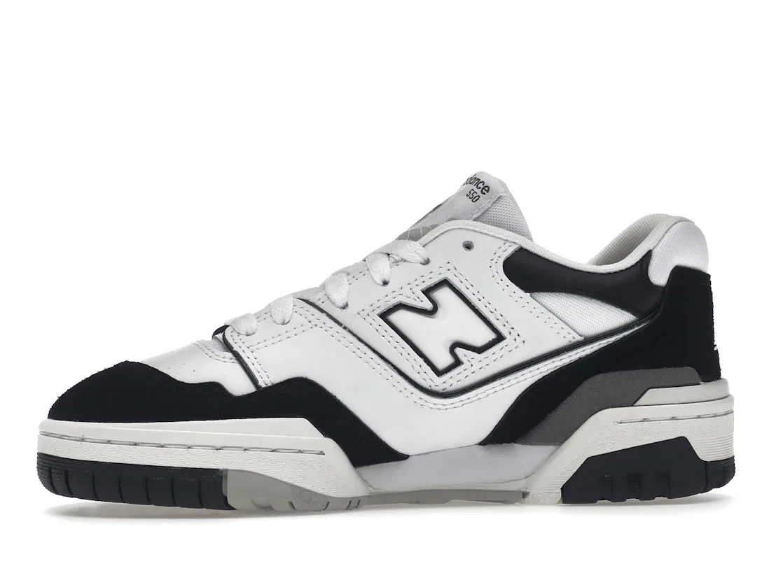 Детские кроссовки lifestyle с двухцветным верхом New Balance 550, White/Black/Rain Cloud — фото 3