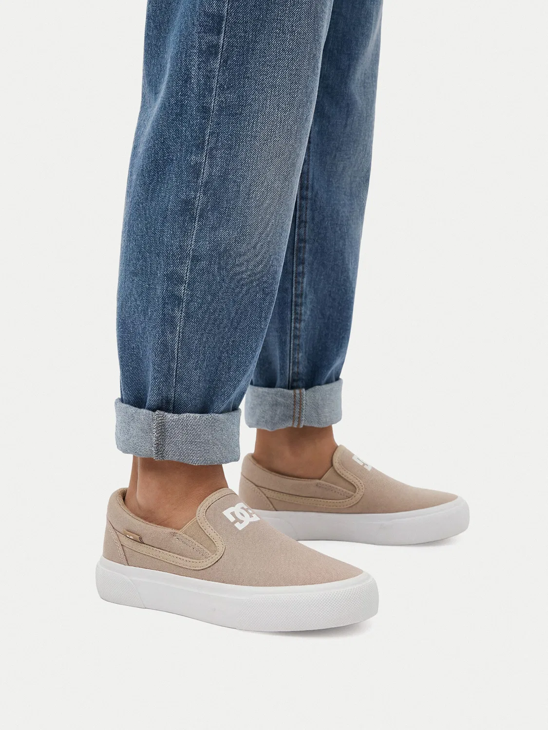 Тканевые кроссовки для мальчика Dc Shoes, бежевый