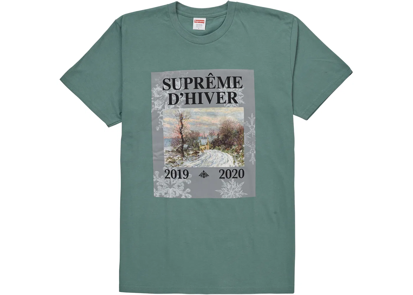 Мужская футболка с длинным рукавом Supreme D'Hiver Tee, Dusty Teal