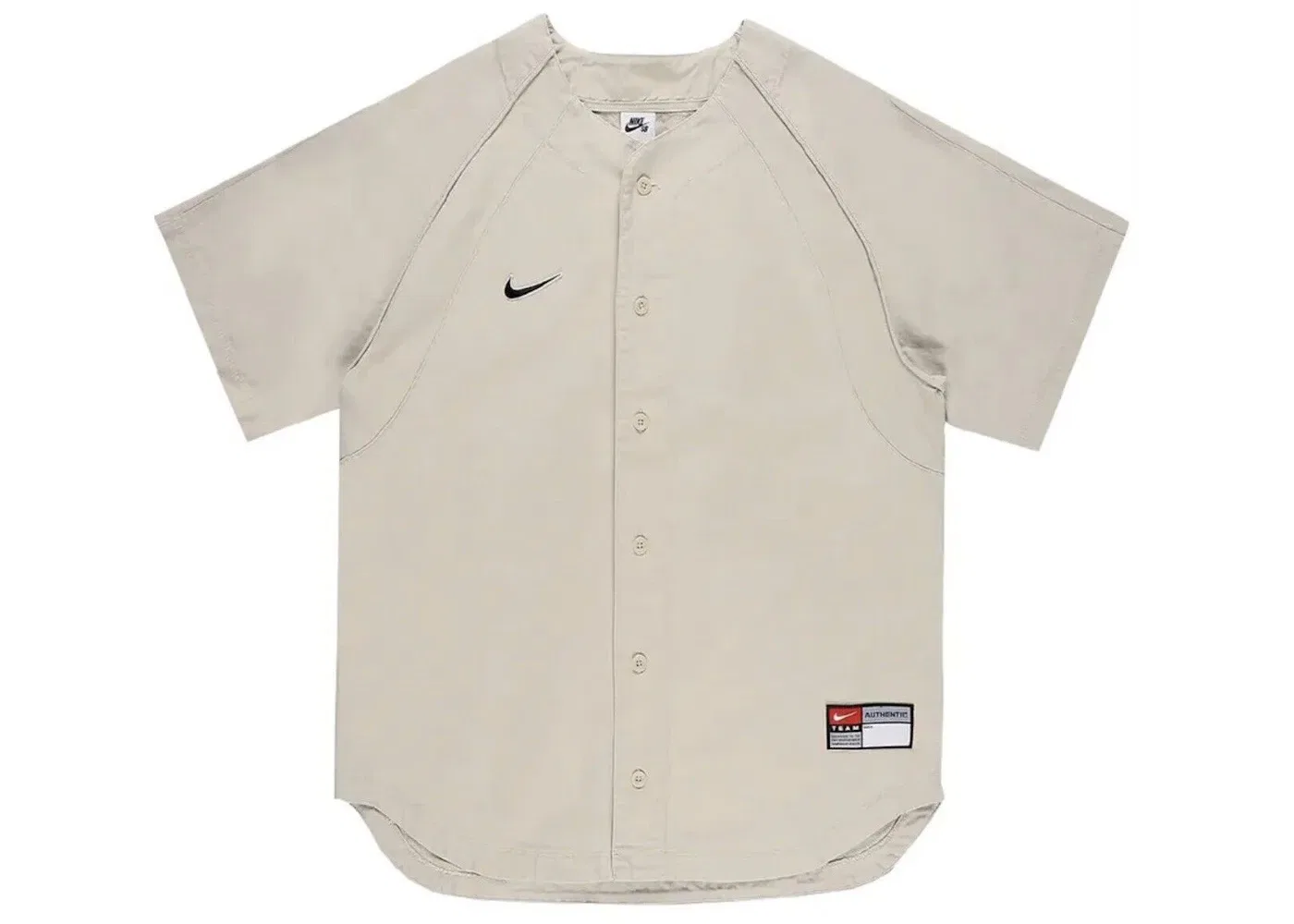 Мужская бейсбольная джерси Nike SB x MLB Skate Baseball Jersey, Rattan/White