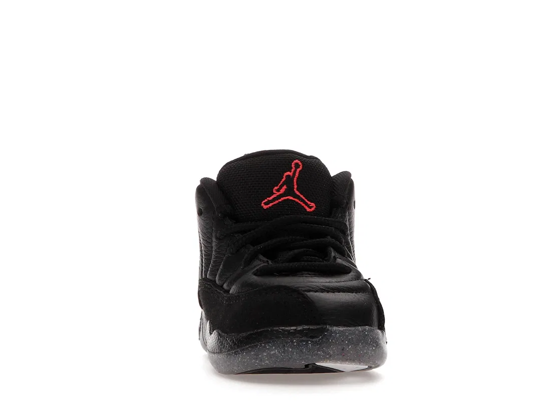 Детские кроссовки Lifestyle с устойчивых материалов Jordan 12 Retro, Black/Black-Bright Crimson-White — фото 2