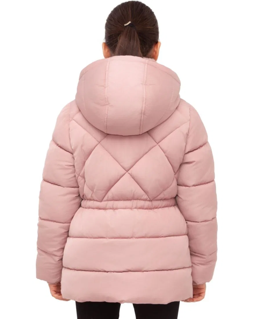Детское пальто для девочек стеганое Timeless Quilted Coat Rokka&Rolla, Mauve — фото 4