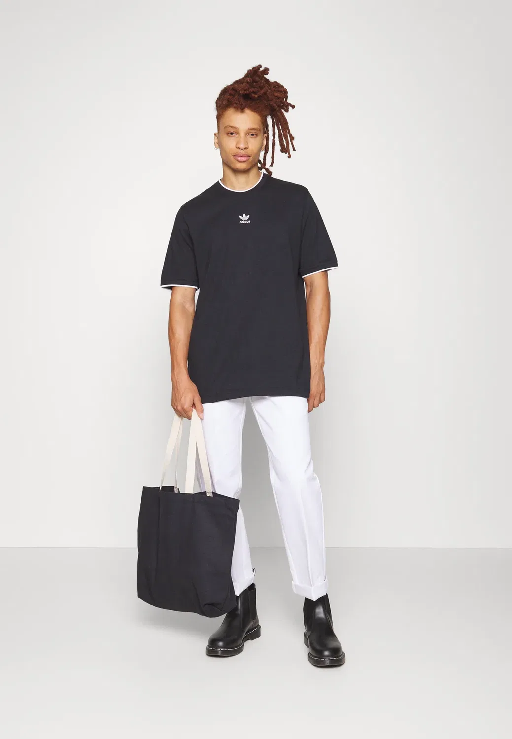 Ess - футболка с принтом Adidas Originals, Black — фото 2