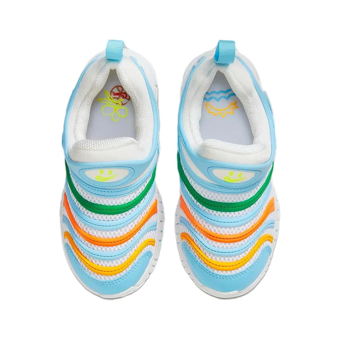Детские кроссовки для мальчиков низкие Nike Dynamo Free BR PS, White/Royal Blue — фото 4