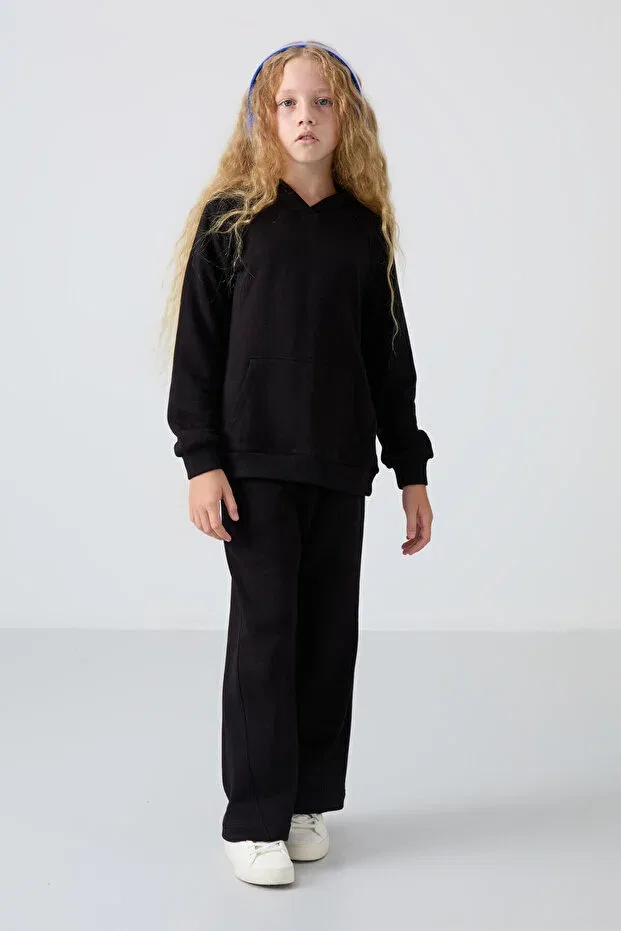 Детский спортивный комплект для девочек с вышивкой Tommy Life, Black Black