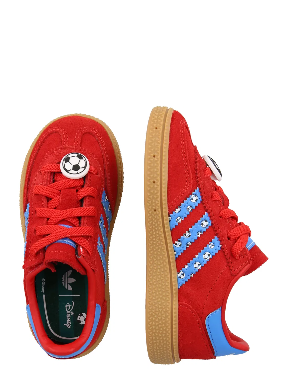 Красные кроссовки Adidas Originals Disney Handball Spezial — фото 2