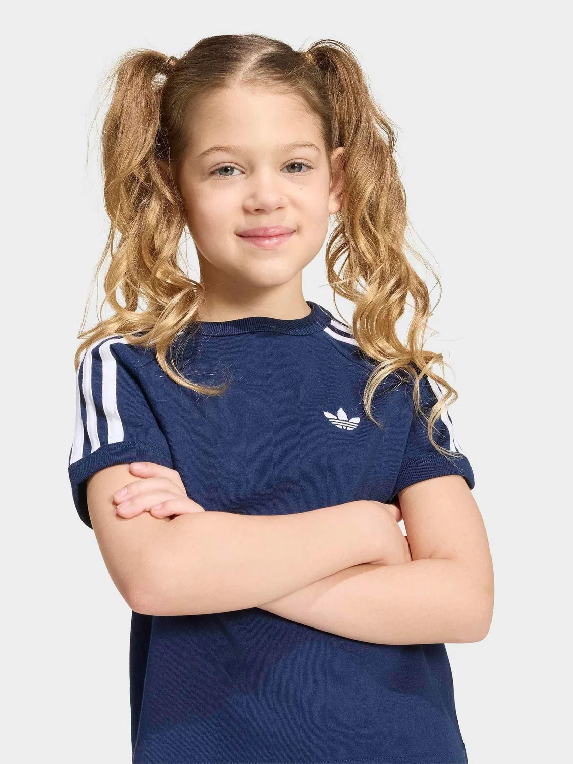 Футболка с тремя полосками, adidas Originals, синий — фото 4