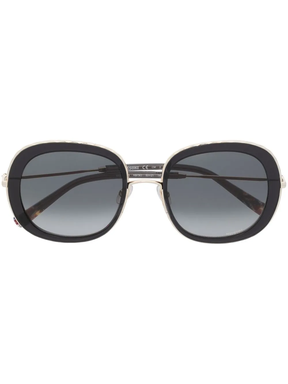 

Солнцезащитные очки в квадратной оправе MISSONI EYEWEAR, черный