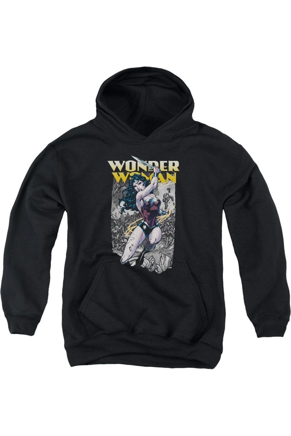 

Толстовка с капюшоном Wonder Woman из Лиги справедливости Америки Gildan, черный