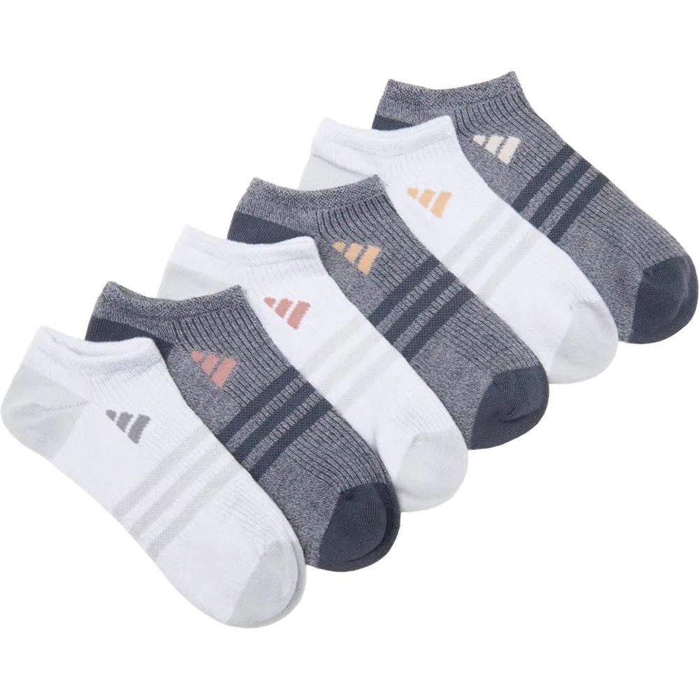 Женские сверхлегкие носки Superlite 3.0 комплект из 6 пар Adidas, Grey/Gold Assorted