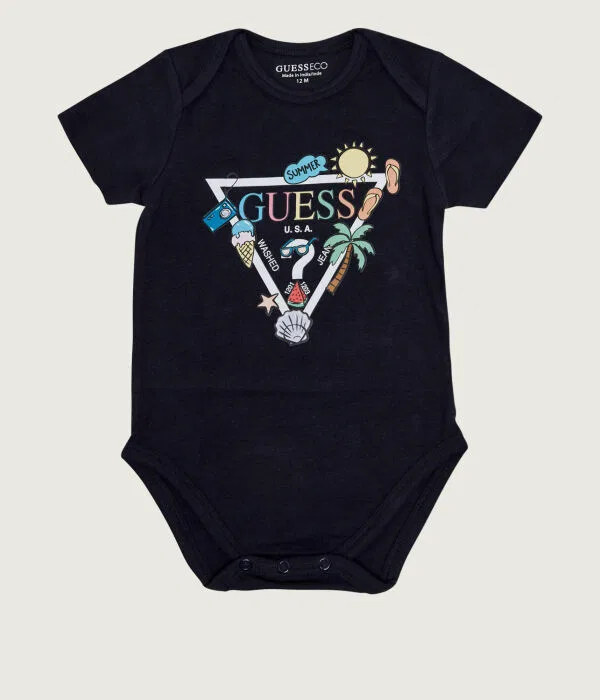 Детский для мальчиков комплект из футера Guess, черный — фото 3