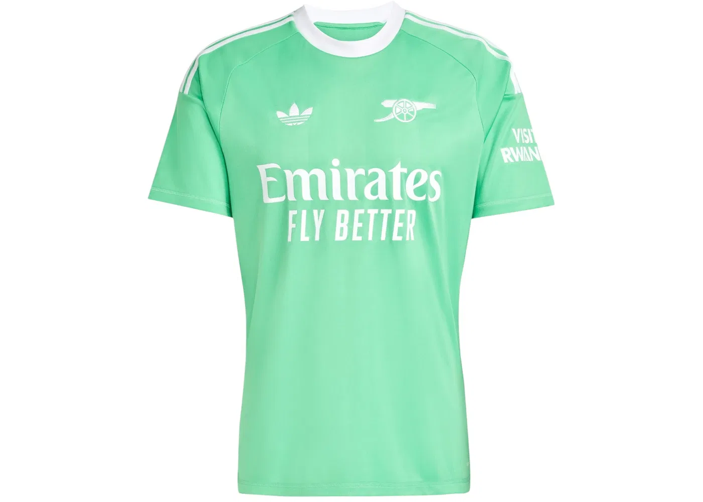 Мужская футбольная вратарская футболка Adidas Arsenal 25/26 Third Goalkeeper Jersey, Semi Screaming Green White