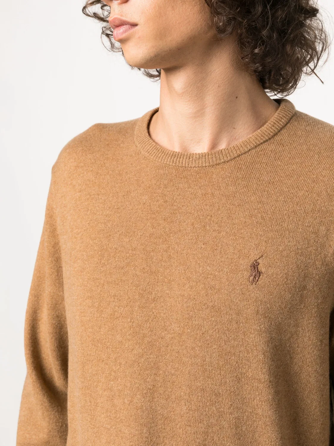 Свитер с вышитым мотивом пони Polo Ralph Lauren, коричневый — фото 2
