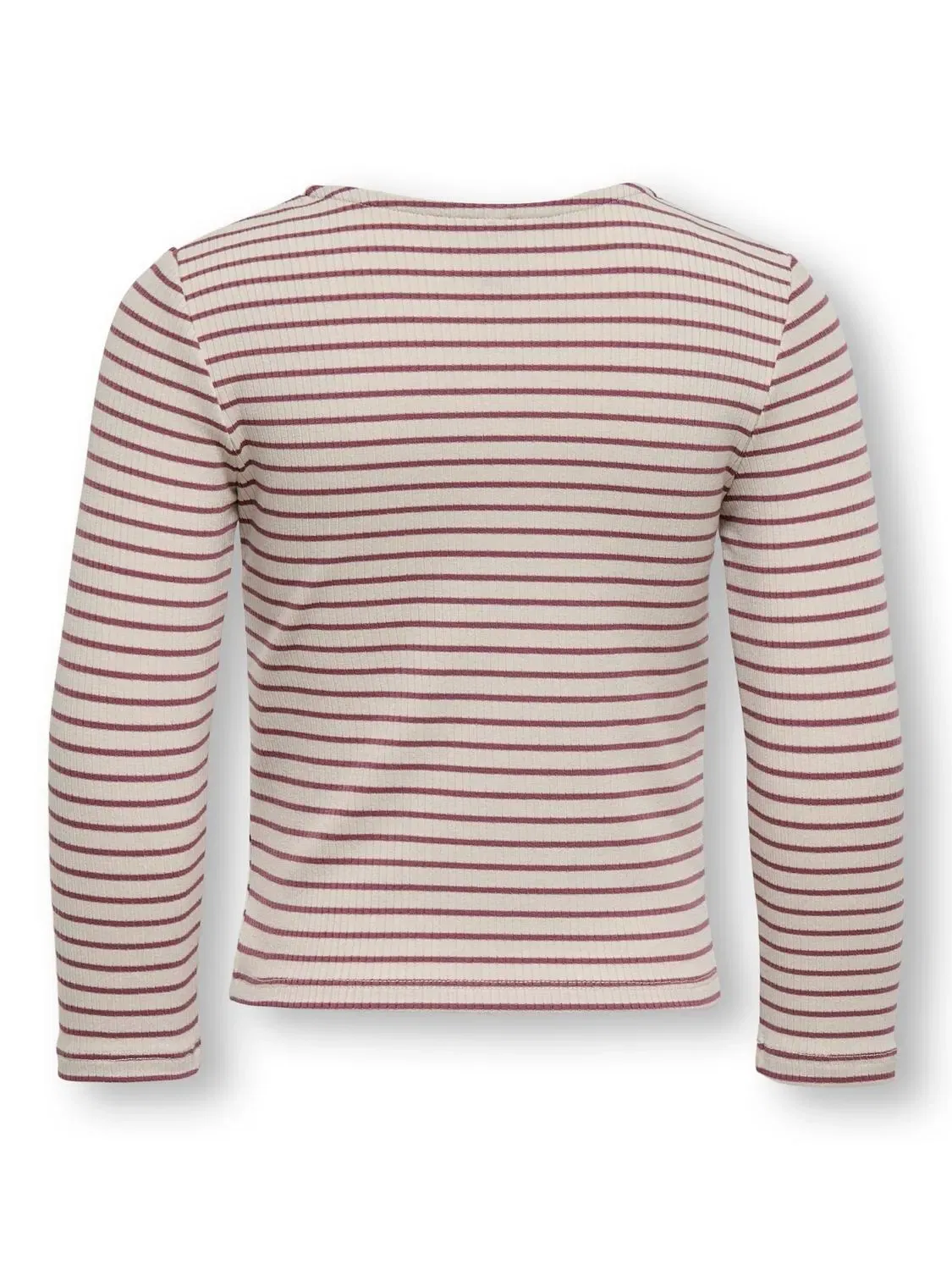 Лонгслив в рубчик с длинным рукавом Kmgmaude Mini Kids Only, овсяный — фото 3