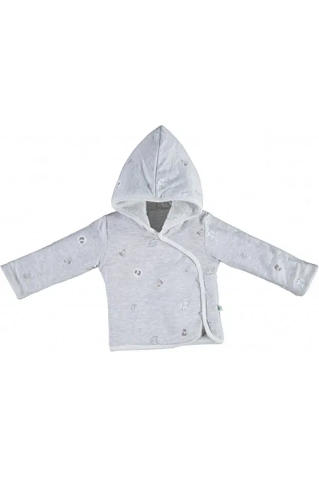Детский кардиган для мальчиков органический хлопковый Baby Friends Baby Boy Organic Double-Sided Cardigan Generic Brands, Ecru — фото 2