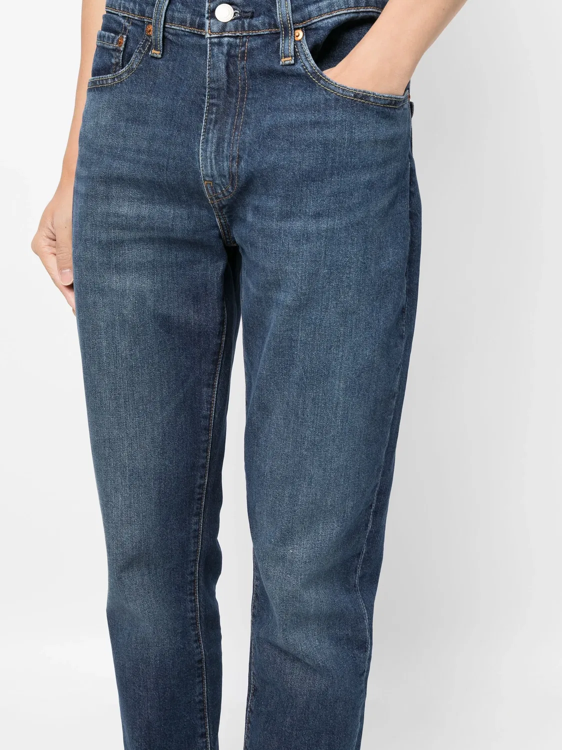 Джинсы с низкой посадкой и приталенным кроем Levi's, индиго-синий — фото 2